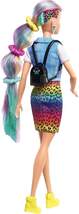 Barbie Leoparden Regenbogen-Haar Puppe mit Farbwechseleffekt, 16 Zubehörteilen - 3