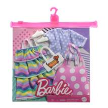 Produktbild Barbie Moden 2 Outfits und 2 Accessoires für die Barbie Puppe, 1 Packung, 7-fach sortiert