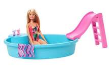 Produktbild Barbie Pool Spielset mit Puppe, blond