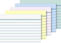 Produktbild BRUNNEN Karteikarten, 180g/m², A8, 100 Stück, verschiedenfarbig, liniert