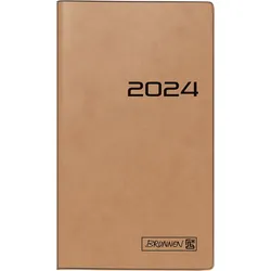 Produktbild BRUNNEN Monatskalender Taschenkalender Modell 753, 2024, Blattgröße 8,7 x 15,3 cm