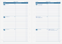 Produktbild BRUNNEN Wochenkalendarium Zeitplansysteme 2023 Blattgröße 14,8 x 20,8 cm A5