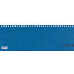 BRUNNEN Wochenkalender Tischkalender blau 2024 Blattgröße 29,7 x 10,5 cm - 0