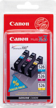 Produktbild Canon Tintenpatrone CLI526 Multipack je 1x cyan, magenta, gelb