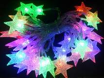 Produktbild China Trading LED-Lichterkette "Sterne" mit 30 farbigen LED's / für innen