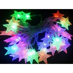 China Trading LED-Lichterkette "Sterne" mit 30 farbigen LED's / für innen - 0