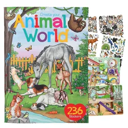 Produktbild Depesche Create your Animal World Malbuch mit Stickern