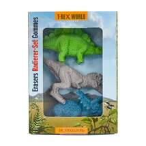 Produktbild Die Spiegelburg Radierer-Set T-Rex World, 3er Set, sortiert