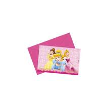 Produktbild Disney Princess Einladungskarten, 6 Stück
