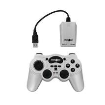 Produktbild Eaxus Play on Wireless Powershock Controller Gamepad für PC/USB schnurlos, silber