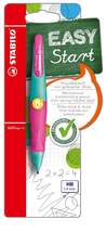 Produktbild Ergonomischer Druck-Bleistift für Linkshänder - STABILO EASYergo 1.4 in türkis/neonpink - Einzelstift - inklusive 3 dünner Minen - Härtegrad HB