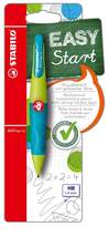 Produktbild Ergonomischer Druck-Bleistift für Rechtshänder - STABILO EASYergo 1.4 in neonlimonengrün/aquamarin - Einzelstift - inklusive 3 dünner Minen - Härtegrad HB
