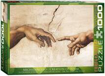 Eurographics Die Erschaffung Adams (Detail) von Michelangelo, 1000 Teile - 0