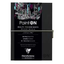 Produktbild Clairefontaine Multitechnikpapier PaintOn A5, schwarz, 32 Blatt