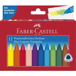Produktbild Faber-Castell Dreikant Wachsmalstifte, 12 Stück