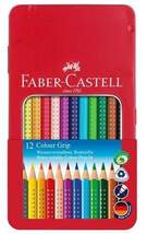 Produktbild Faber-Castell Farbstift Colour GRIP, 12 Farben im Metalletui