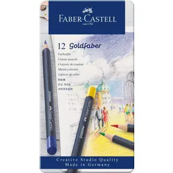 Produktbild Faber-Castell Farbstifte mit permanenter Ölkreidemine Goldfaber, 12 Stück