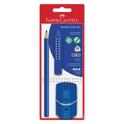 Produktbild Faber-Castell Jumbo Bleistiftset Grip Jumbo, blau