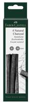 Produktbild Faber-Castell Pitt Zeichenkohle Stick, 9-15 mm, 4 Stück