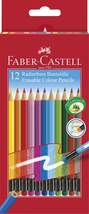 Produktbild Faber-Castell Radierbare Farbstifte 12er