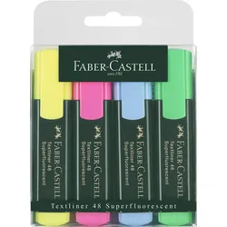 Faber-Castell Textliner 48 Superfluorescent, 4er Etui - 0