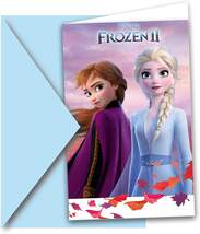 Produktbild Folat Einladungskarten Die Eiskönigin 2 / Frozen 2, 6 Stück