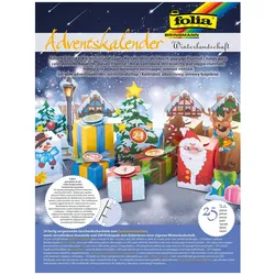 Produktbild Folia Adventskalender Bastelset Winterlandschaft