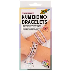 Produktbild Folia Armband-Knüpfset Kumihimo Bracelets PASTELL RAINBOW