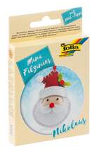 Produktbild Folia Filz Nähset für Kinder-Mini Filzinie, Anhänger Nikolaus, 9 teilig