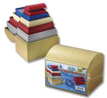 Produktbild Folia Geschenkboxen Truhe farbig 6 Stück