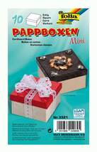 Produktbild Folia Mini Geschenkboxen, Pappschachteln aus Karton, eckig, natur, 10 Stück