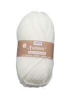 Produktbild Glorex Premium Wolle aus 100 % Acryl, 50 g, ca. 140 m, natur