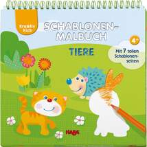Produktbild HABA 304642 Kreativ Kids Schablonen-Malbuch Tiere