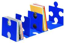 Produktbild HAN CD-Ständer/Buchstüte PUZZLE, verkettbar, PS, blau, Set mit 2 Stück