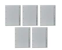 Produktbild herlitz 5 Ordner-Register A-Z DIN A5 aus PP Farbe grau