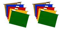 Produktbild Herlitz Hängemappen aus Kraftkarton 230gm², DIN A4, 10 Stück in 5 verschiedenen Farben