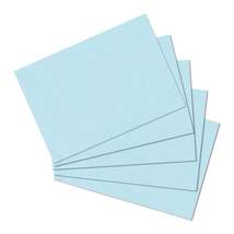 Produktbild Herlitz Karteikarten, DIN A6, blanko, blau, 100 Stück