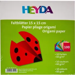 Produktbild Heyda 20-48 755 14 Origami Faltblätter, sortiert, 15 x 15 cm