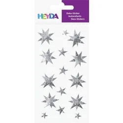 Heyda Sticker Mix Sterne Silber - 0