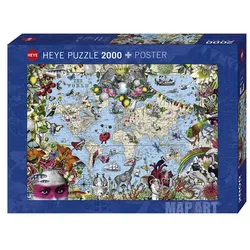 Produktbild Heye Puzzle - Quirky World, 2000 Teile