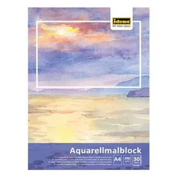 Produktbild Idena Aquarellmalblock A4, 30 Blatt 300g FSC-Mix