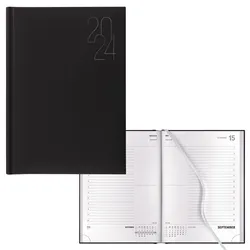 Produktbild Idena Buchkalender 2024   A5 Premium grau FSC-Mix  
