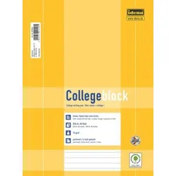 Produktbild Idena Collegeblock A4, 80 Blatt, gelocht, Lineatur 27
