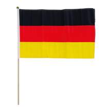 Idena Deutschland Fahne, 30x45cm, mit Holzstab - 0