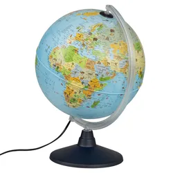 Produktbild Idena Globus, Leuchtglobus für Kinder , Ø 30 cm, mit Tierabbildungen