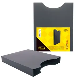 Produktbild Idena Heftbox A4, transluzent schwarz, hoch, Füllhöhe 4 cm
