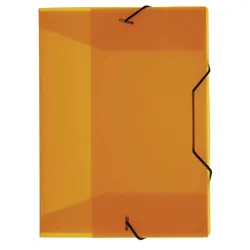 Produktbild Idena Heftbox A5, Gummizug, PP, transl. orange, Stärke ca. 0,7mm