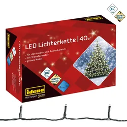 Produktbild Idena LED Lichterkette für innen und außen mit 40 LEDs, warmweiß