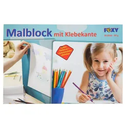 Produktbild Idena Malblock A4 mit Klebekante, 30 Blatt