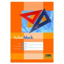 Produktbild Idena Schulblock A4, 50 Blatt, gelocht, Lineatur 28